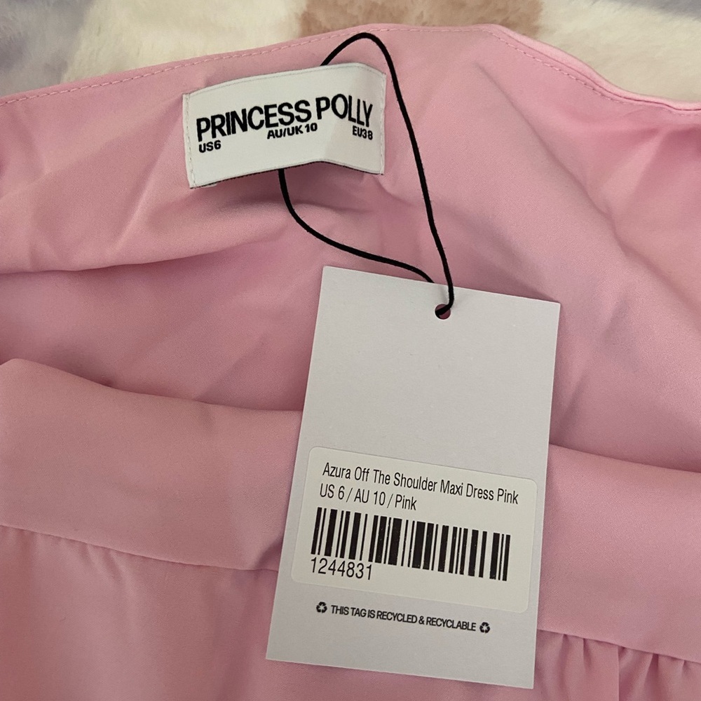 NWT PRINCESS POLLY AZURA PINK MAXI DRESS SIZE 6 - Picture 5 of 11